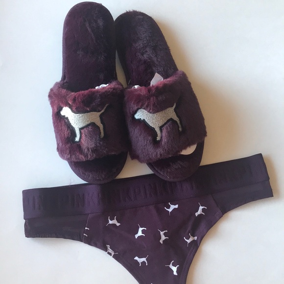 New Victoria’s Secret PINK Slipper SET - Picture 5 of 8